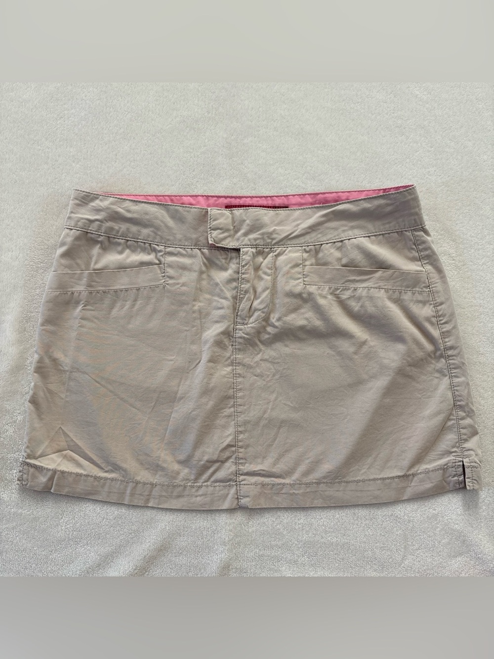 Y2K SO Khaki Cargo Mini Skirt Size 5